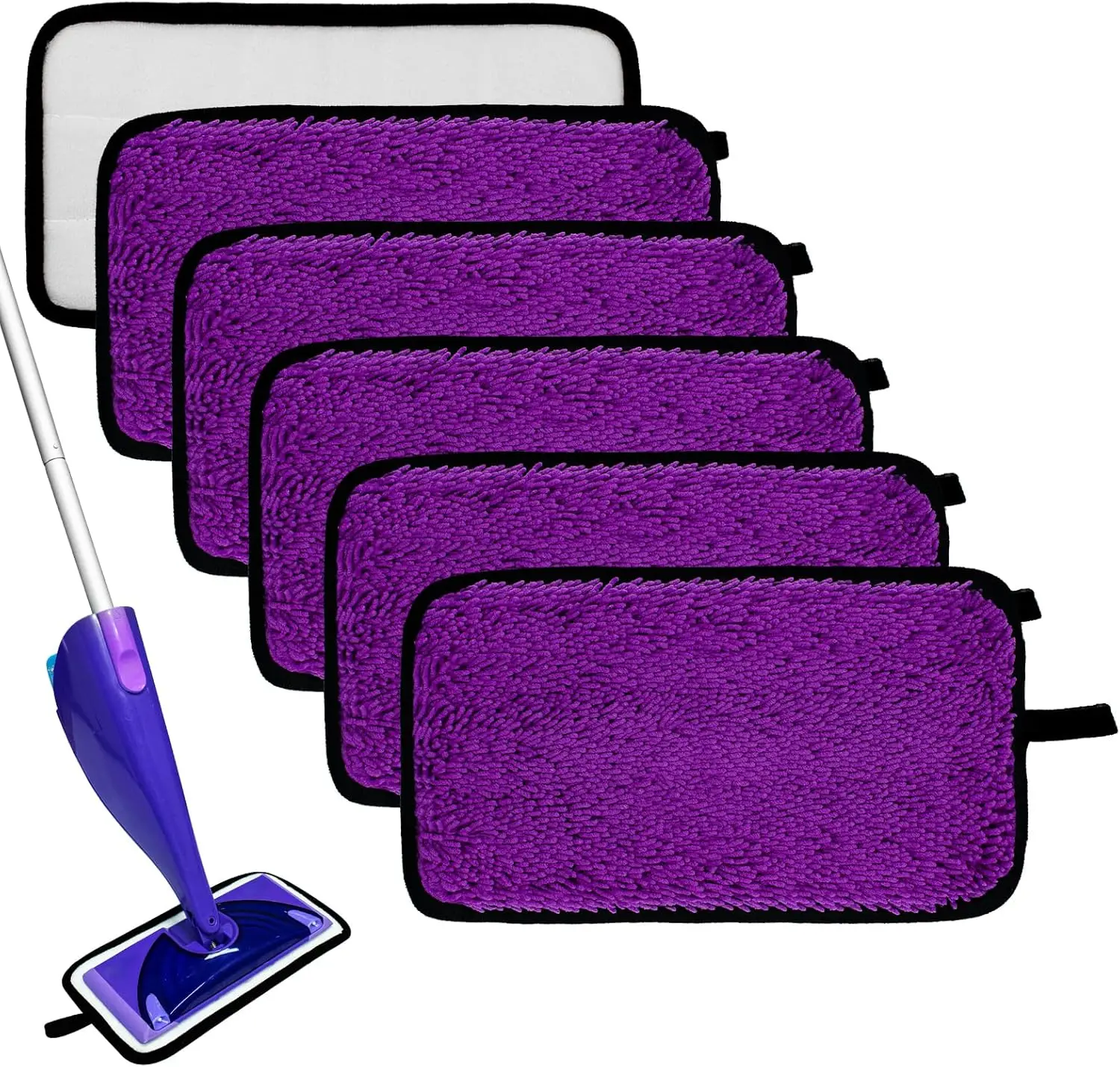 Reusable Mop Pads Compatible with Wet Jet Mops Refills Microfiber Wet Dry Use Replacement Pads