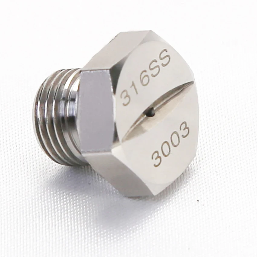 Stainless Steel NFS Stubby small flat fan nozzles