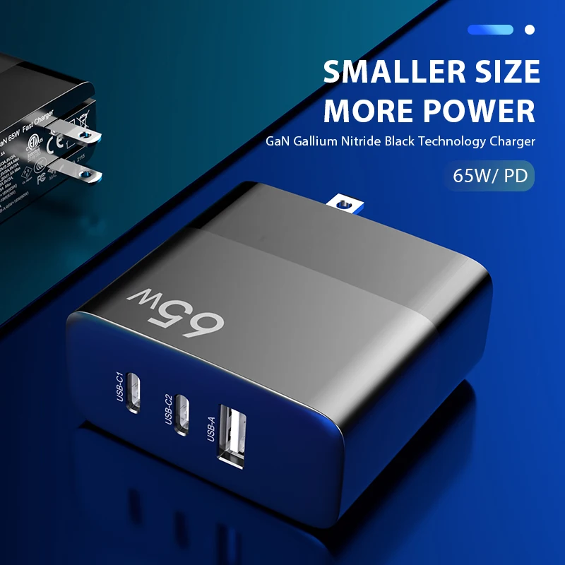  Зарядное устройство GaN 4 0 PD USB для смартфонов 65