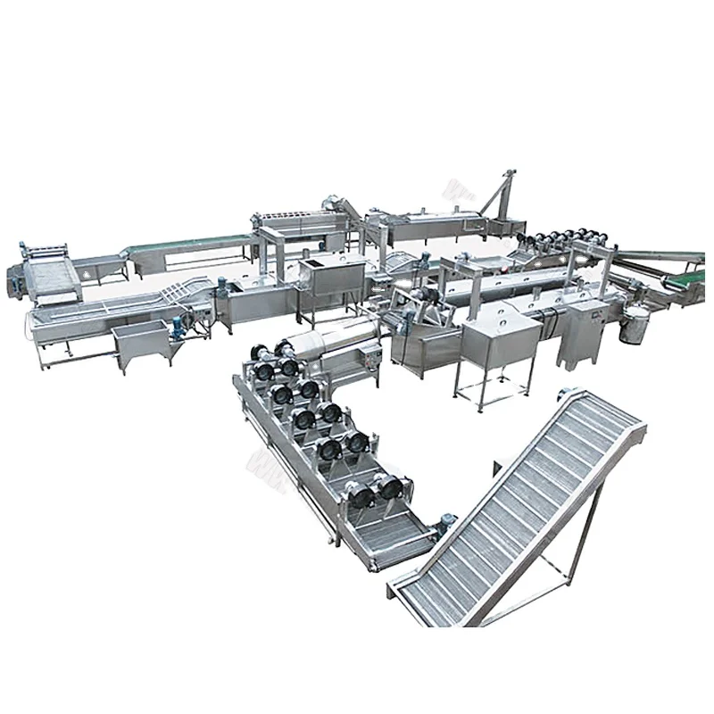High quality Automatic Potato Chips Making Machine/French Fries Production Line