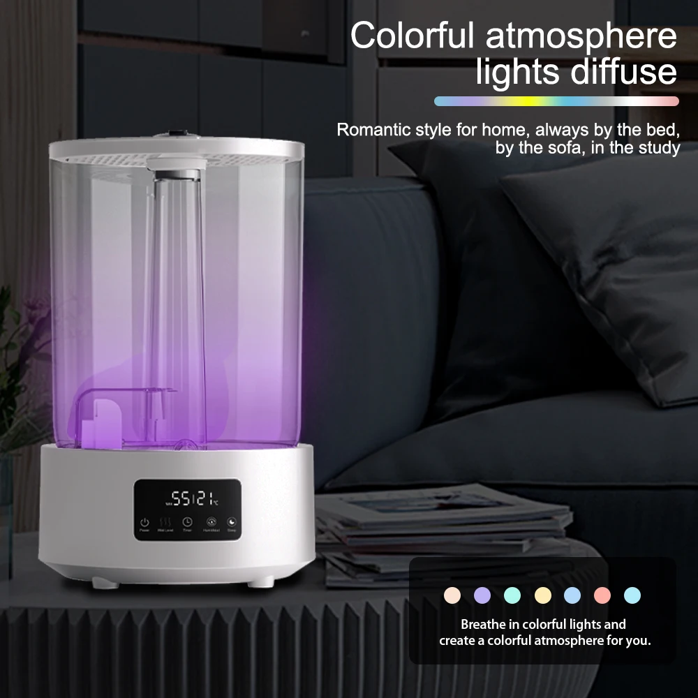 Smart Wifi App Control Humidificador 5L Transparent Water Tank Essential Oil Diffuser Mist Air Humidifiers With Timer