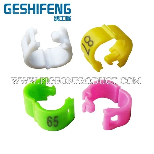
2019 hot hot sale 3mm/3.5mm/4mm/5mm clip open Plastic band,open and closed pigeon ring/pigeon tag 