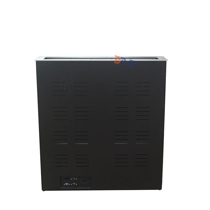 Customized Paperless conference system computer LCD hidden desktop flip up monitor Anti-pinch screen lift for 22inch