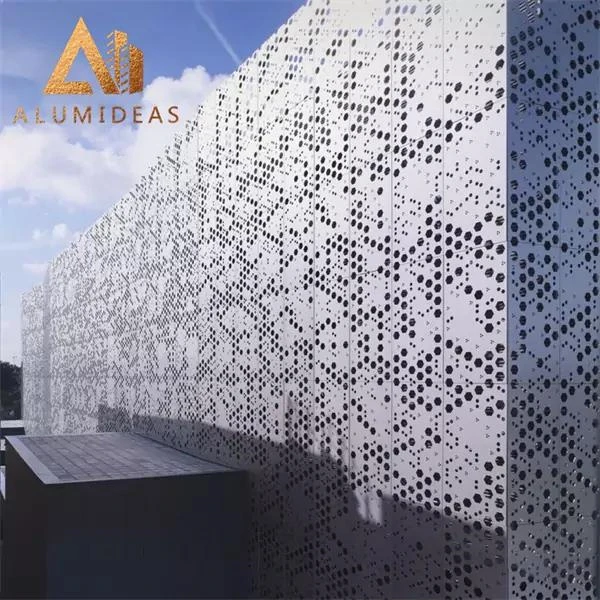 Perforated Metal Panel External Cladding  Facade Panel For Architecture Decorative  Curtain Wall