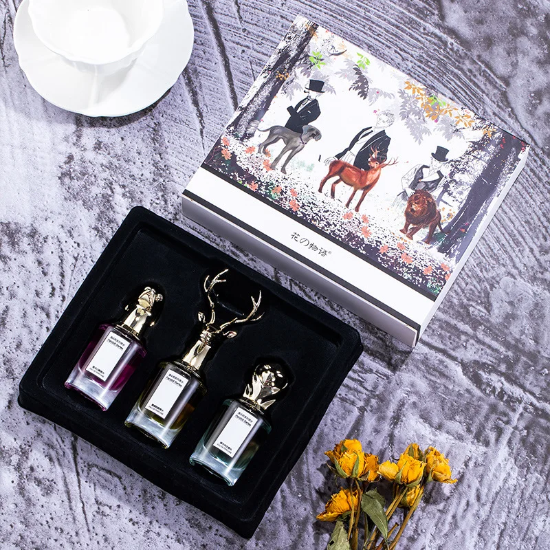 25ml Unisex  Private Label Animal Head Luxury Floral Long lasting Fragrance  perfume atomizer  Set Mens And Women
