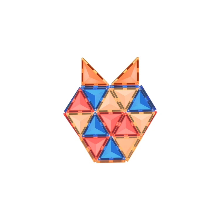 Low MOQ competitive price magnetic plastic tiles big magnetic tiles 3d magnetic blocks for kids