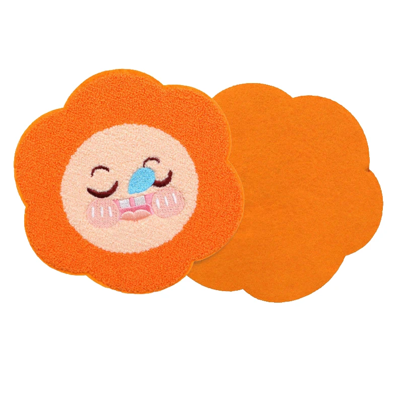 Cute Handmade Beer Embroidery Coasters Design Logo Custom Drink Kitchen Home Decor Dining cup tufted mug rug Coasters