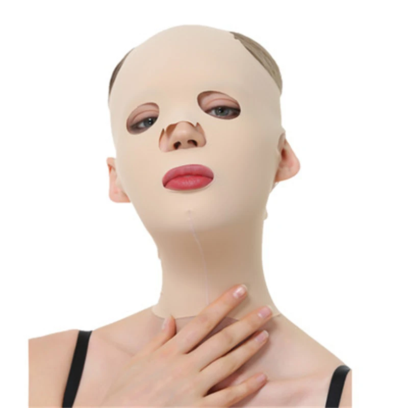 Private Label V-Line Firming Full Face Sleeping Beauty Mask Intense Lifting Chin Mask Anti-Aging Face Shaper Bandage