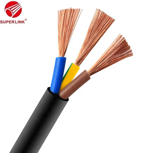 Медный дактилоскопический запорный клапан РВВ провод гибкий кабель питания 5-core 05 1 0 5 2 дистанционное управление наивысшей мощности пятиядерный обшитый