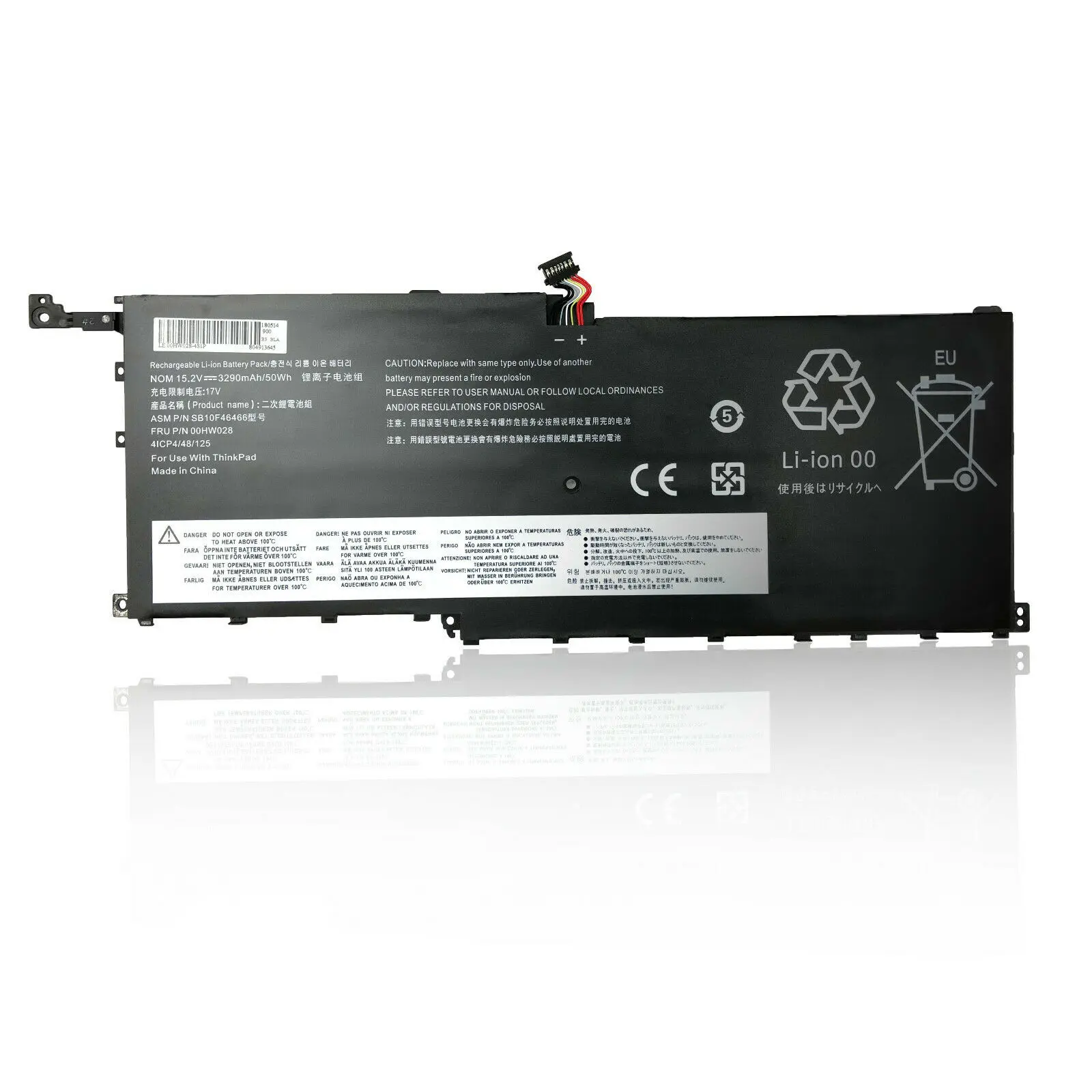 Genuine 00HW028 00HW029 Laptop Battery Replacement for Lenovo ThinkPad X1 Yoga 1st 2nd Gen Carbon 4th Gen Series Laptop