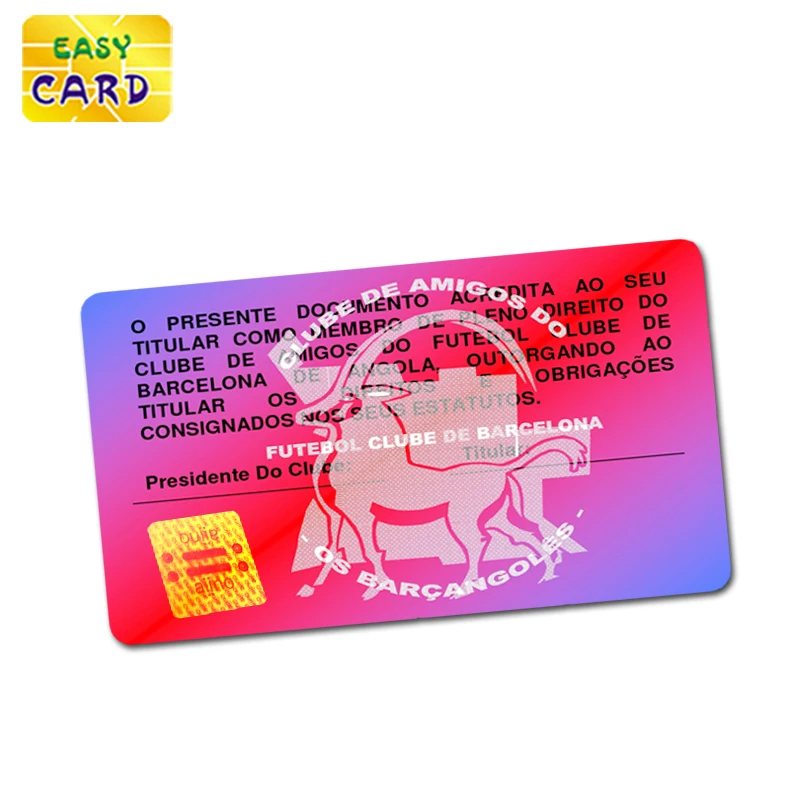 Custom design printing High Securaty 3D holographyic Plastic PVC hologram ID card