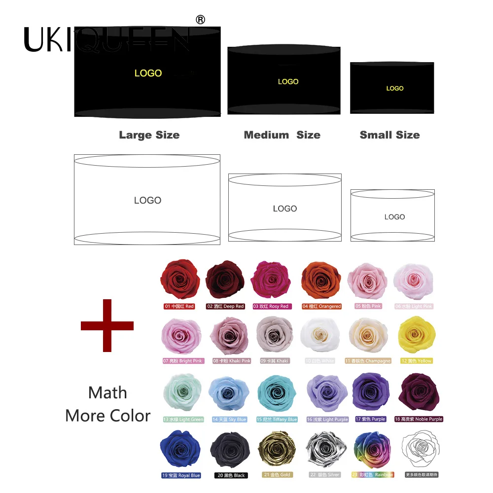 UKIQUEEN Wholesale Wedding Decor High Quality Heart Shaped Flower Box With Sponge For Preserved Roses