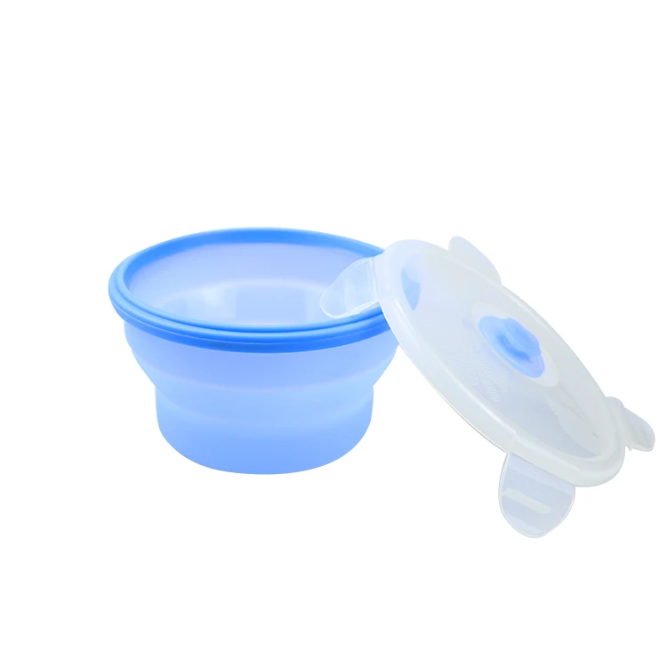 Silicone Collapsible Food Storage Containers Folding Silicone Lunch Box Bento Box Portable Food Storage Benton Container