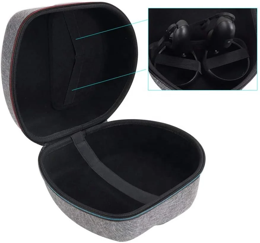 BSCI Factory Custom Special Purpose Portable Travel EVA Case for Oculus Quest 2 VR Gaming Headset Controllers & Accessories