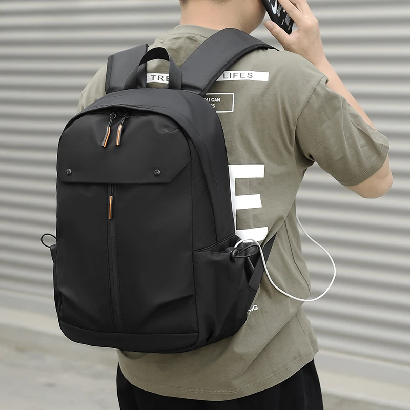 Factory Wholesale promotion School Office Computer Bag Waterproof PU Leather Large Capacity Business Casual Laptop Backpack