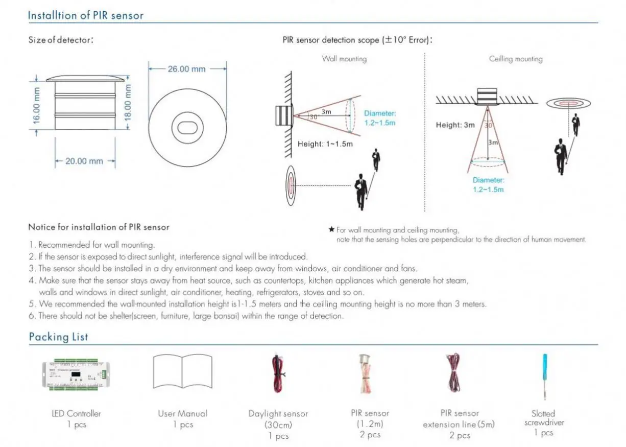 ES32-V 5-24VDC 32CH*1A  push switch  32 step constant voltage output OLED screen  PIR Sensor Stair Light Controller