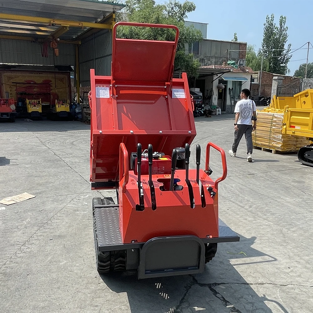 China Crawler Dumper Mini Transporter 500kg 800kg 1ton Mini Dumper 1.5 Ton