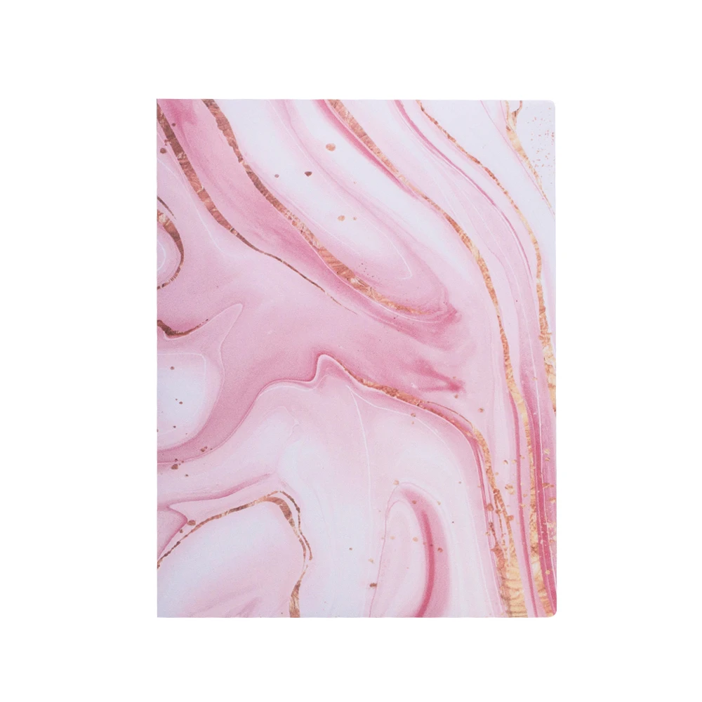 Eco-friendly&PVE Free PP Plastic 3-O A4 Size Ring Binder Document File Folder With Metal Clips for 3 hole paper