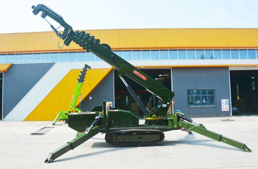 5ton Telescopic Boom 360 Degree Mini Crawler Mobile Spider New Hydraulic Crane with 3ton Motor Engine Pump Manufacturing Plant