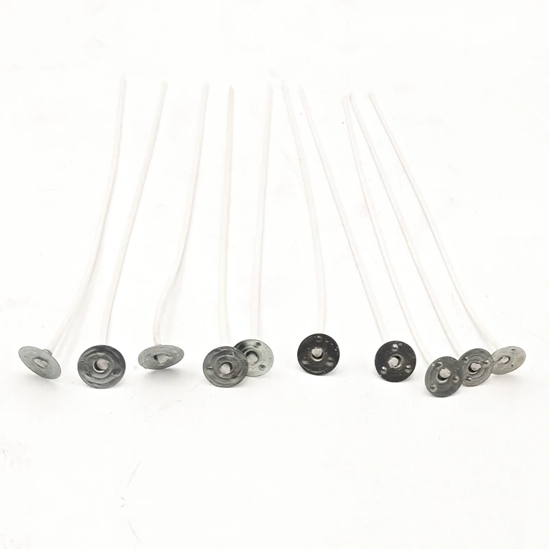 Organic Cotton Wicks Braided With Thin Paper Threads Wholesale 10cm Cotton Wick For Aromatherapy Candle Making