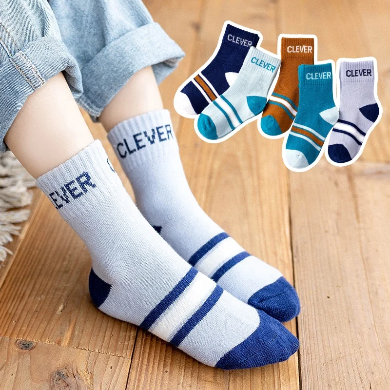baby boy ruffle school children Cartoon cotton kid socks of anti slip