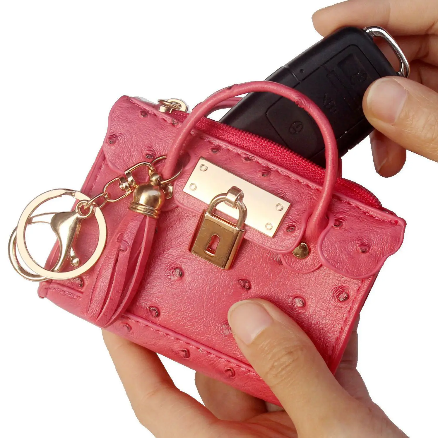 Luxury Designer Inspired Mini  Handbag Hangers Ornaments Tiny Cute Bag Purse Charms Key Holder Coin Cash Case