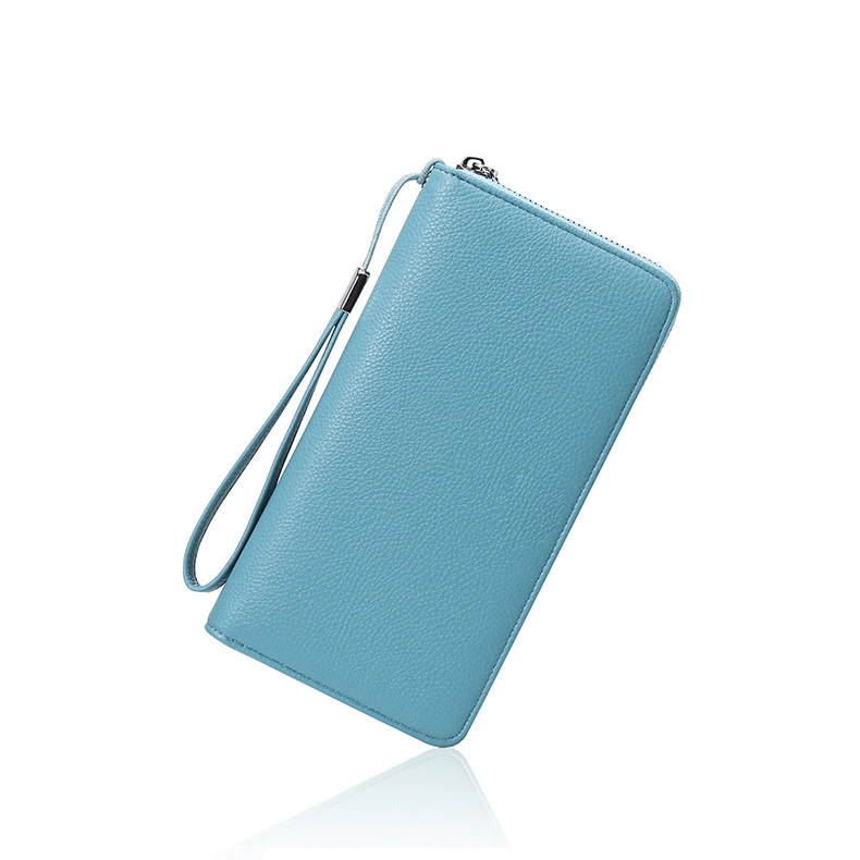  Soft Leather ladies Long wallet bag female luxury Multiple card slots money rfid coin purse wallets