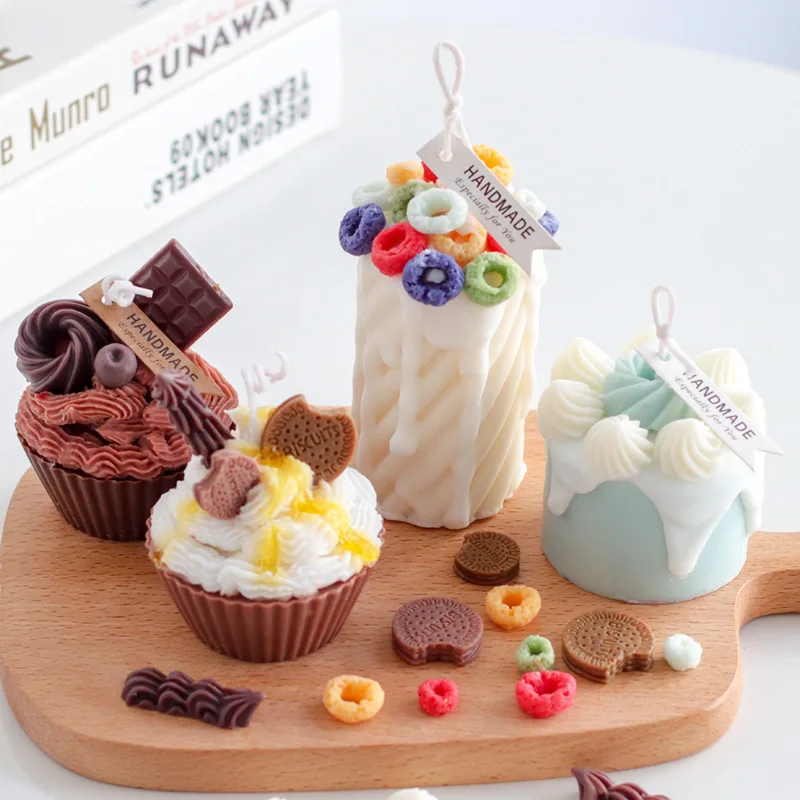 2023 creative Dessert DIY muffin Cup Cake cookies resin Mold Decoration mould design Chocolate pastry candle Mold