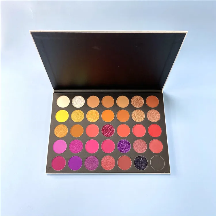 Highly Pigmented Long Lasting Waterproof Professional Contour Highlight Powder Makeup Shimmer Glitter Matte Eye Shadow Palette
