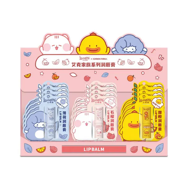 Wholesale Custom Natural Organic Eco Friendly Cute Private Label Lip Balm