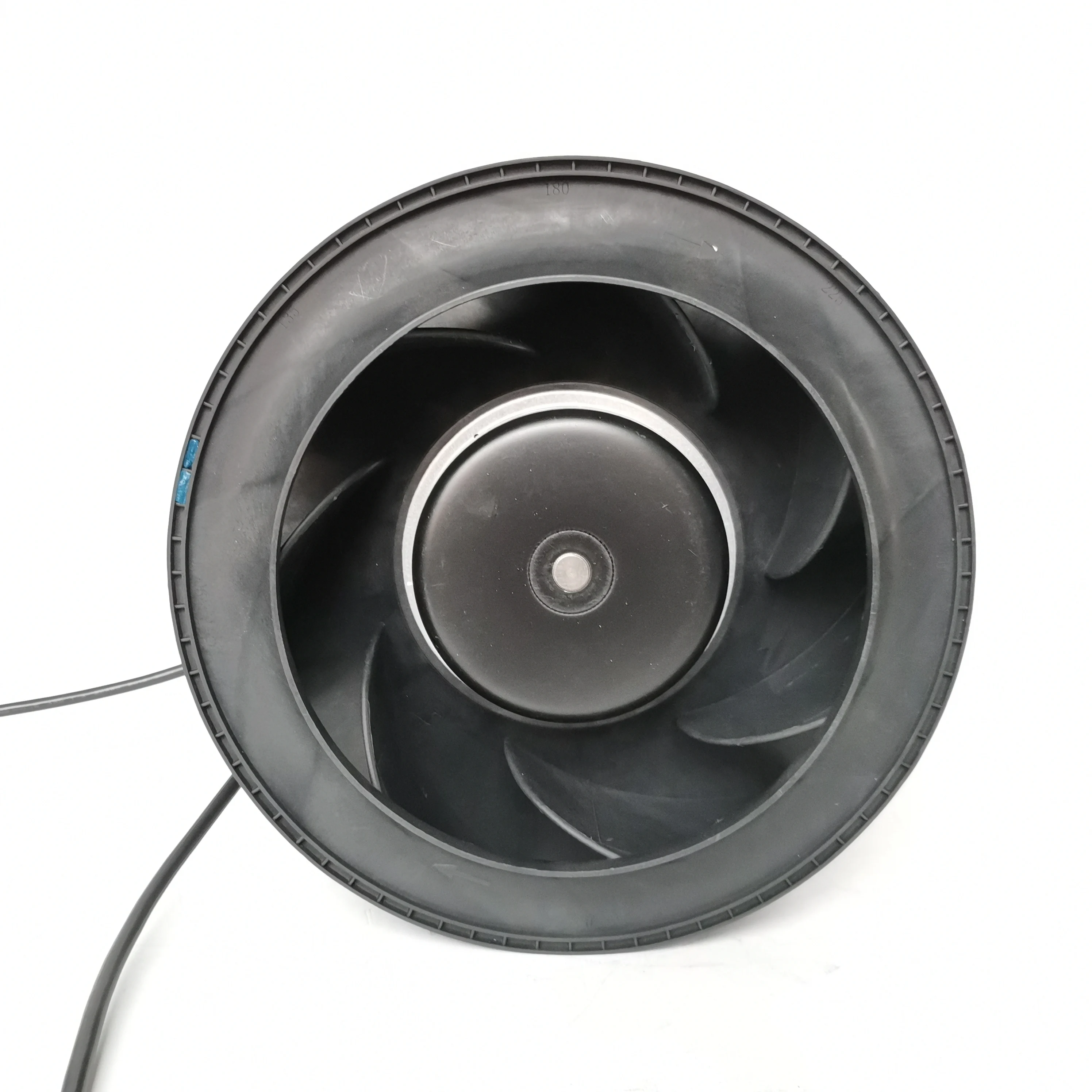 new 250mm EC Centrifugal backward curved  fan  replacing conventional  AC centrifugal fan