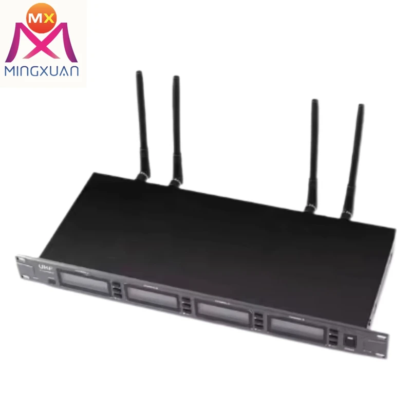 Professional Desktop Meeting Company 4ch Gooseneck Microphone System Wireless Controller