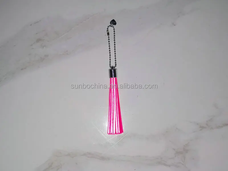 Pink Reflective Fringe Key Chain Simple Everything Car Pendant Key Chain Party Activities Gift Key Chain