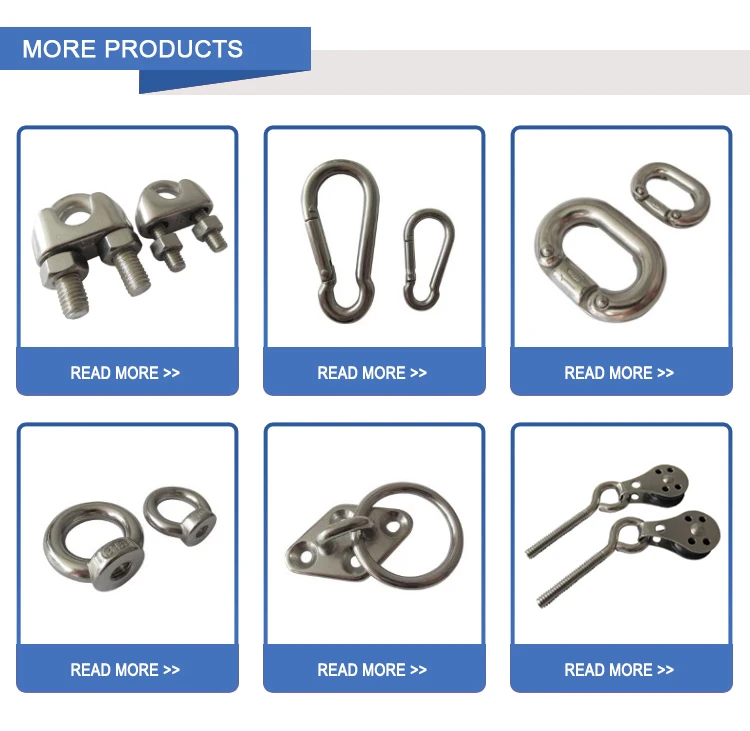 Wire Rope Clip High Quality Stainless Steel DIN741 Wire rope clip