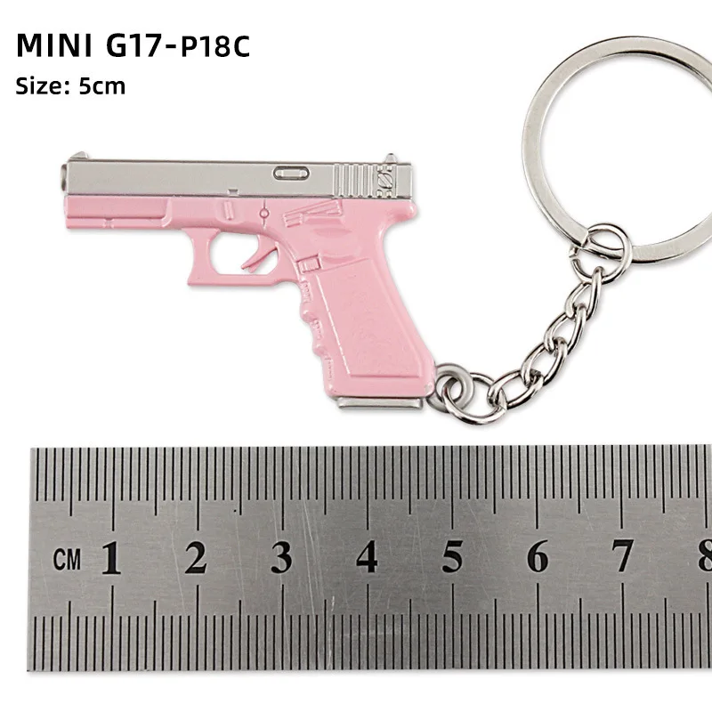 Мини P92 G17 3d модель пистолета брелок 5 см металлический держатель для ключей сувенира