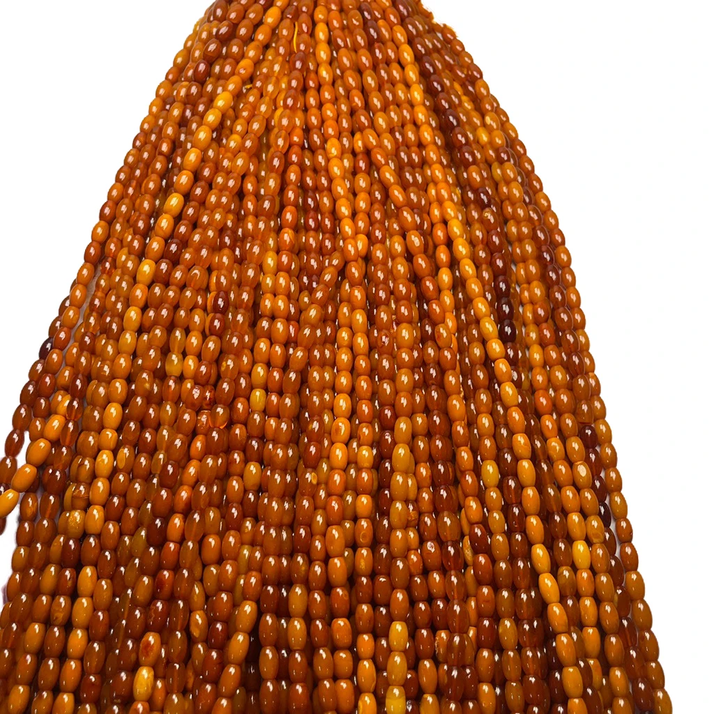 Прямая Продажа с фабрики, ювелирные изделия из натурального янтаря, русская оливочная форма, старая Янтарная длинная цепь 6-7 мм, идеальное качество