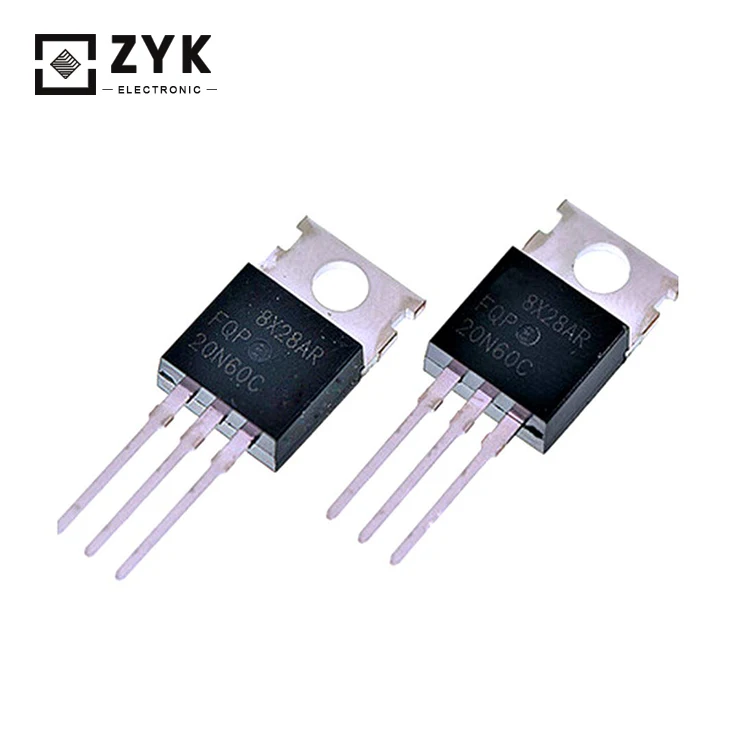 
CHINA Transistor Power IC FQP20N60C 20N60 MOSFET Field Effect Transistor TO-220 650V/20A 208W 