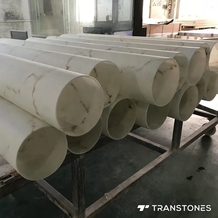 2024 Transtones Round Shape Globe Modern Alabaster Lampshade Backlit StoneTable Lamp Artificial Wall Panel Stone