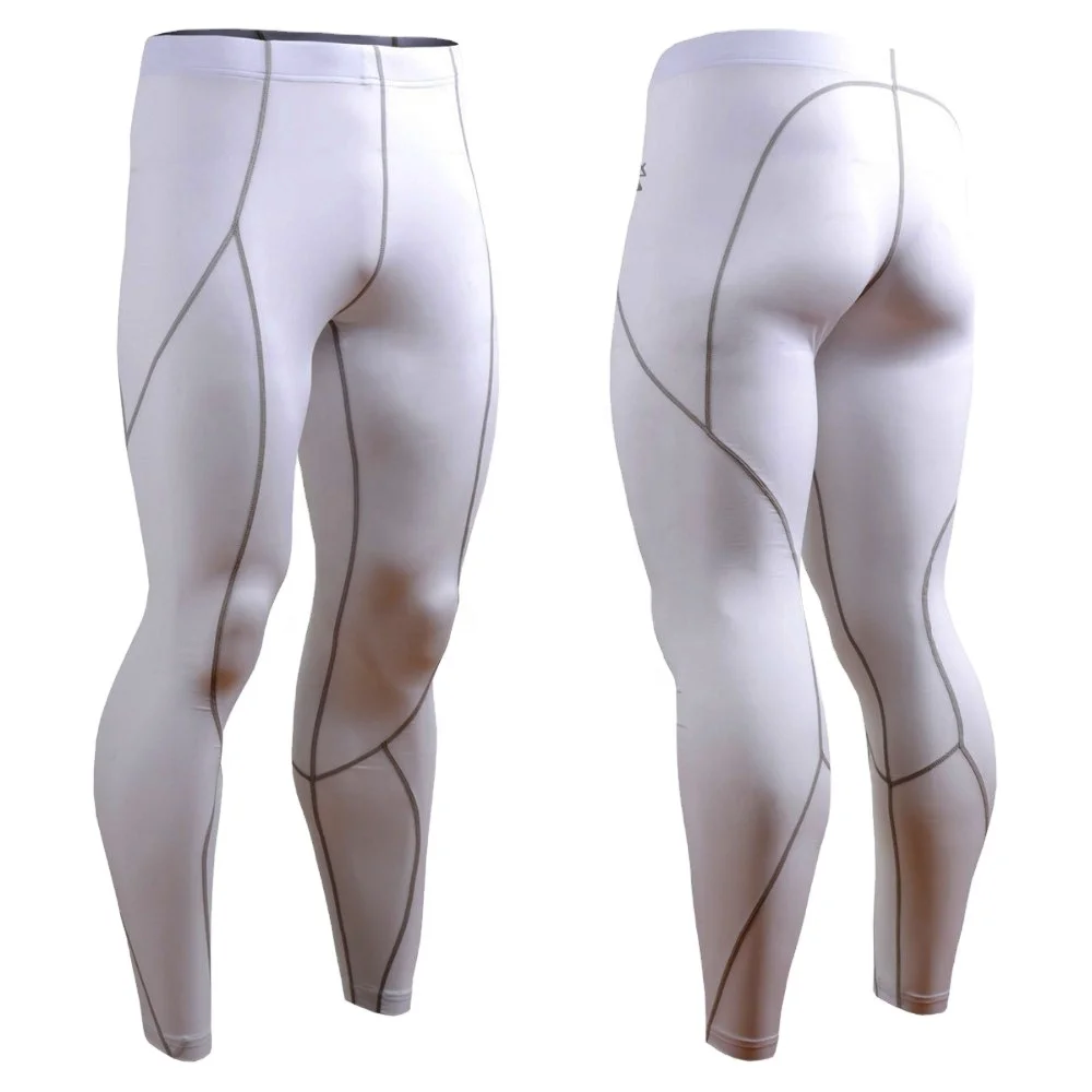 Mens Tights Basketball Gym Pants Compression Pants high quality ankle-length high waist buttock tight fitness pants women leggin