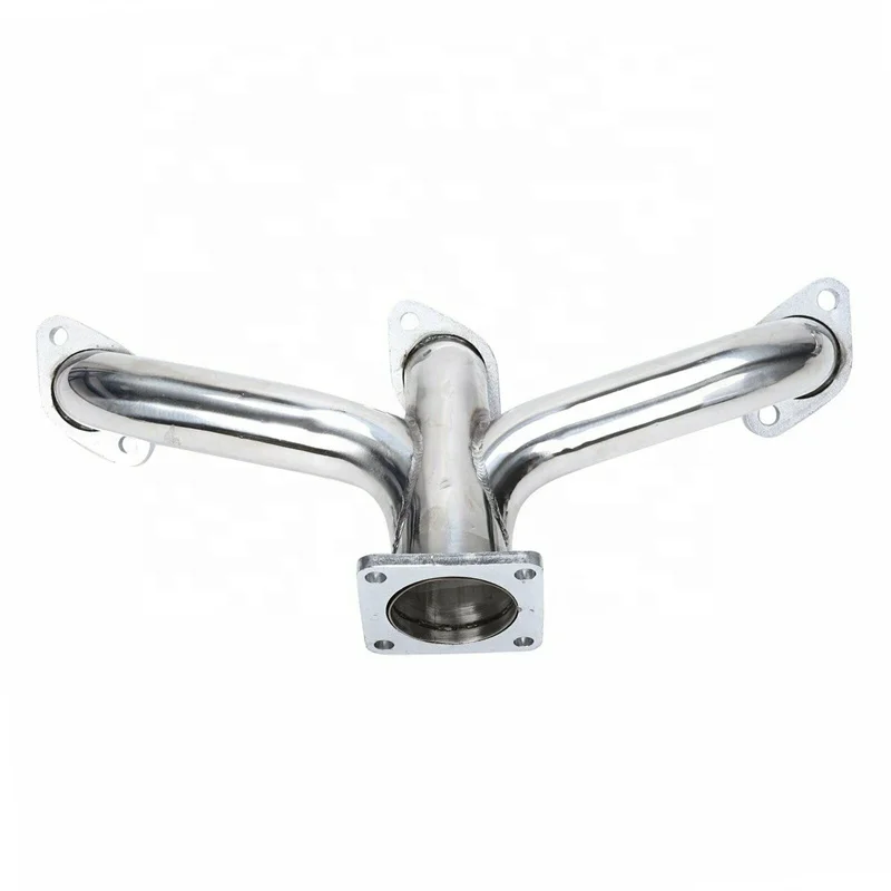 1932 - 1953 Ford Car Truck Flathead Shorty Center Dump Stainless Exhaust Headers