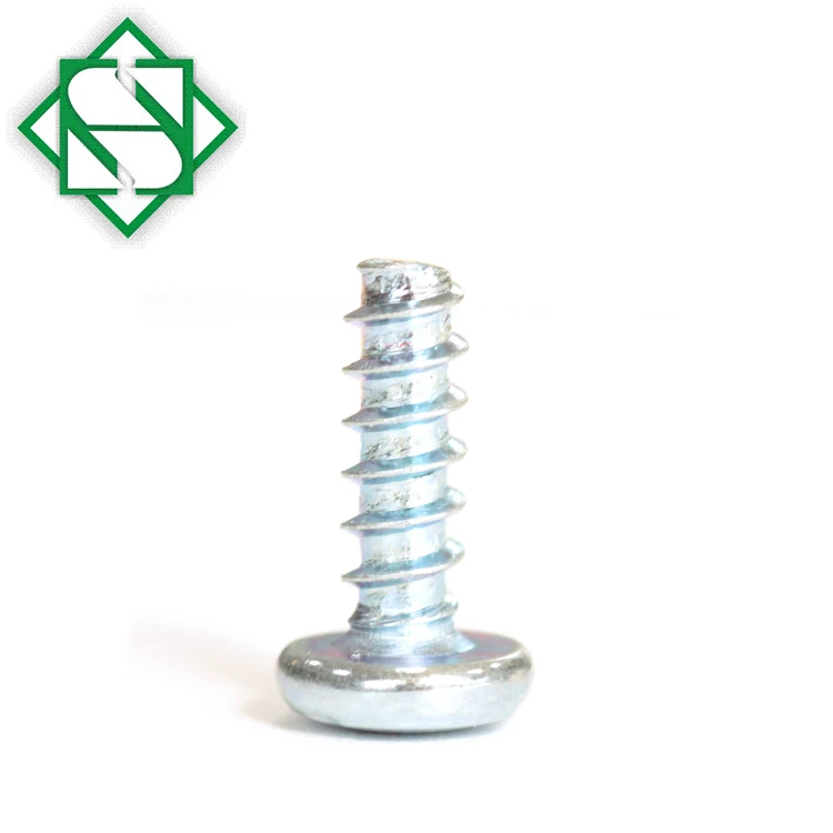 Blue White Zick Finish Binidng Head Triangle Drive TR Thread Forming Screws