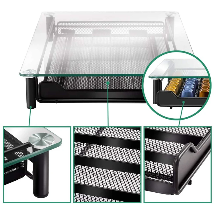 2022 Лидер продаж 60 кофе Nespresso капсула ящик коробка рамка стекло