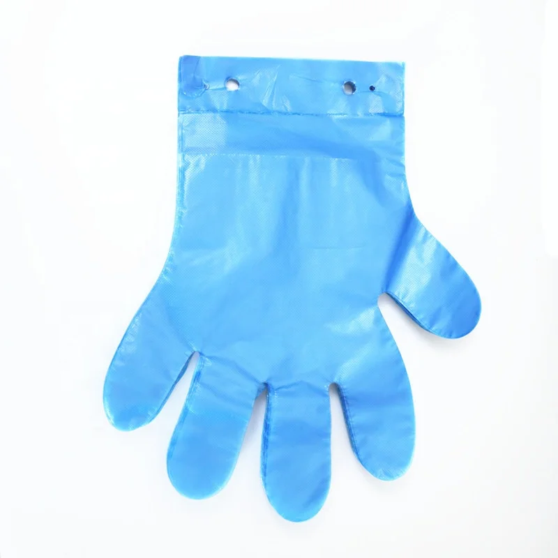 Medium Thick High Density Polyethylene Gloves Long Short Side Cuffs High Low Mouth Design Better Fit Rubber Gloves Application
