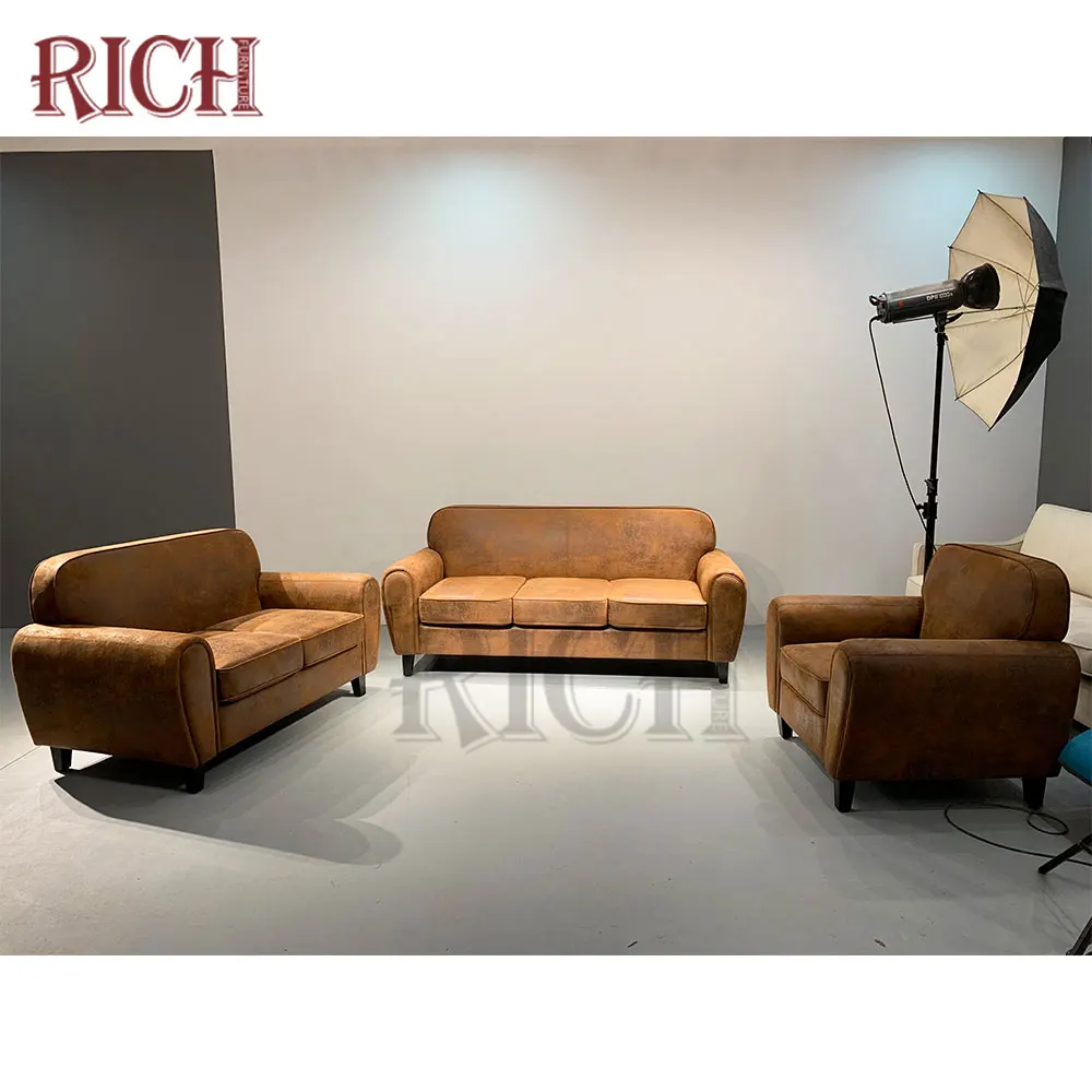 Modern style original leather sofa set faux leather sofa set for living room 1 2 3 seater faux leather sofa couch set