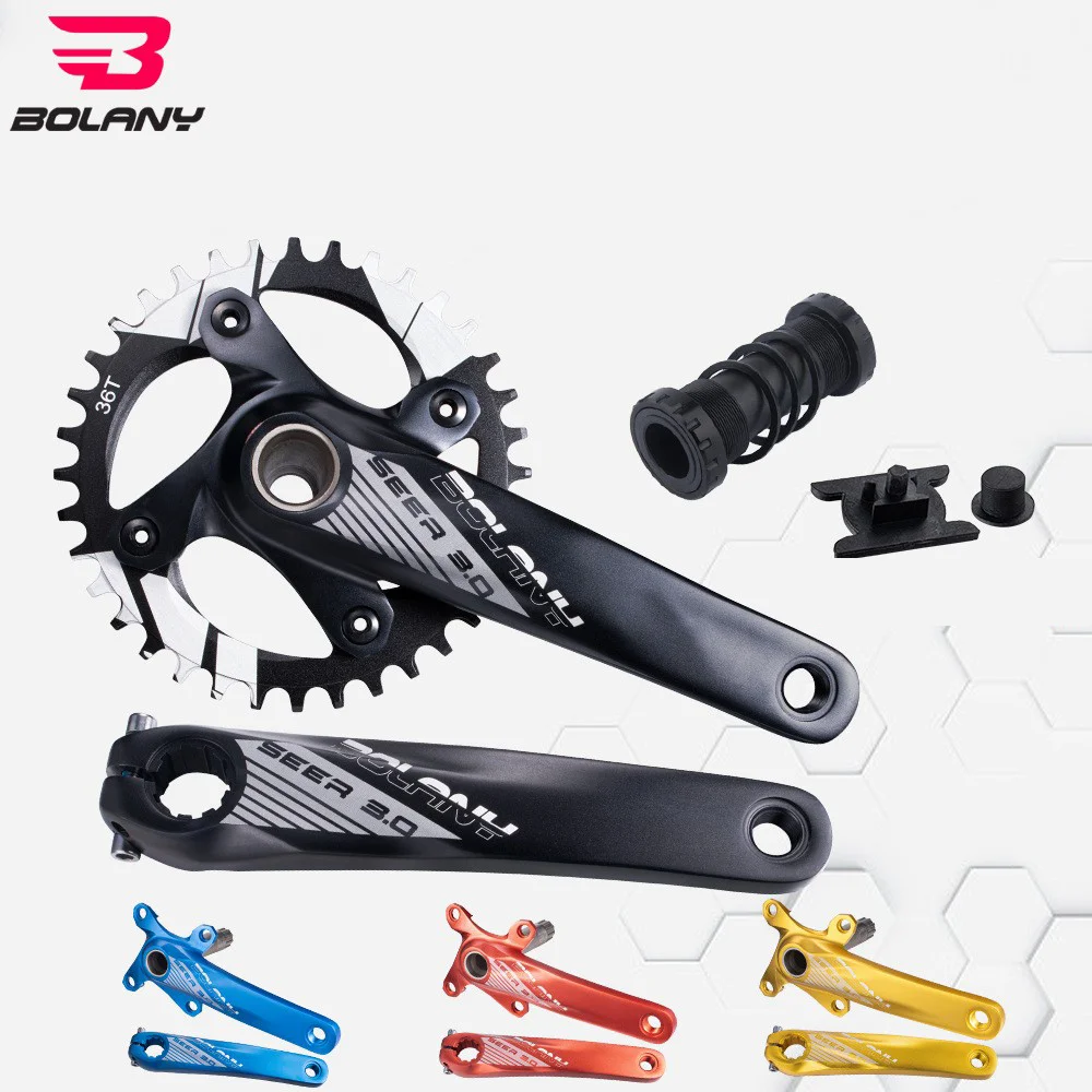 Новый стиль BOLANY полый интегрированный шатун для велосипеда MTB 170 мм 104BCD 34T 36TBike SHIMANO 8/9/10/11/12S велосипедные шатунки