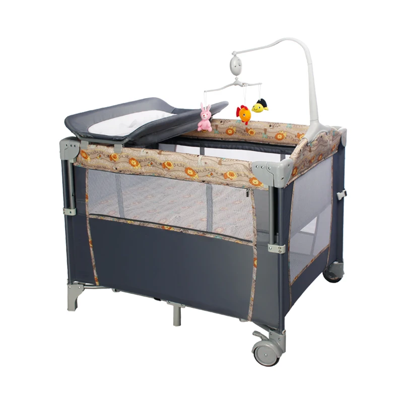 Мебель для спальни, металлическая детская кроватка, европейская регулируемая детская кроватка/