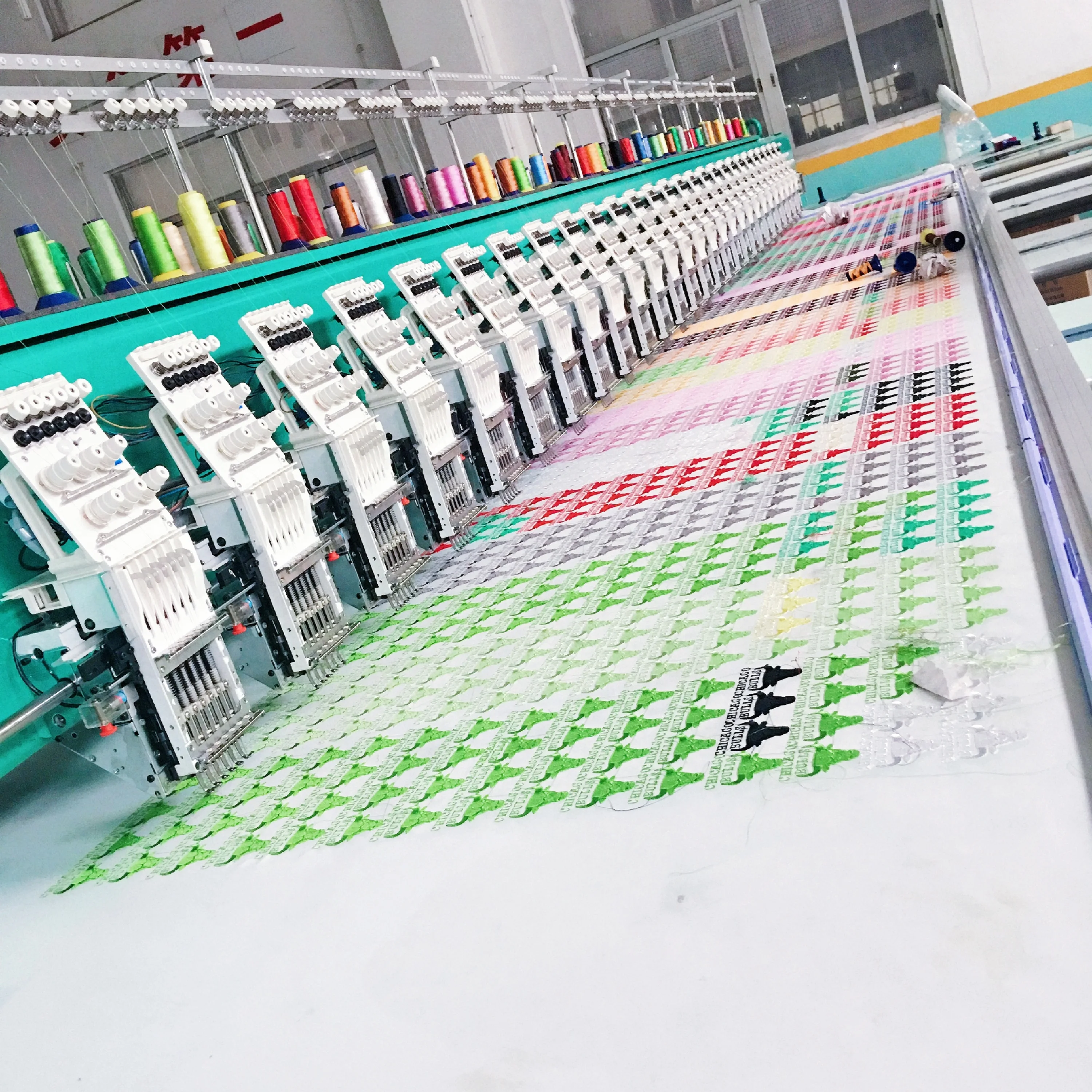Yonthin High Speed Industrial Multi Head Flat Sequin/ Chenille/Cording Embroidery Machine Computerized for Garment Clothes