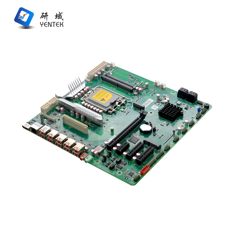 OEM ODM intel LGA1700 i3 i5 i7 12-13th gen HD VGA 4 DDR4 HD VGA PCIE3.0 X16 X4 X1 LAN COM ATX Mainboard Industrial Motherboard