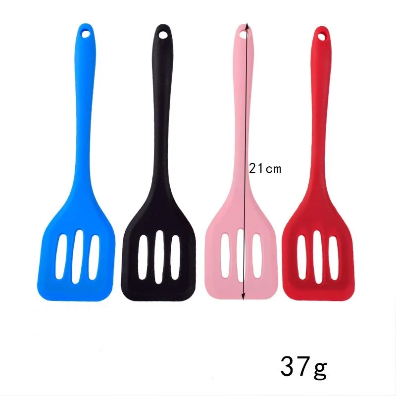 Silicone Frying Spatula Leakage Non Stick SpatulaFried Shovel Kitchen Tool Silicone Leakage Shovel