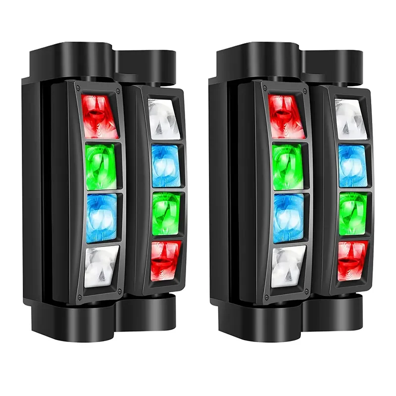 Moving stage Lights 8x10W RGBW LED DJ Beam Mini Spiders Stage Lighting Disco